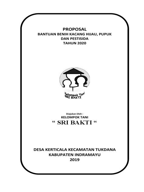 Proposal Kacang Hijau Pdf