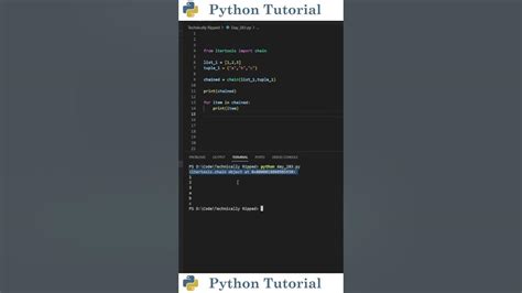 Chained Iterables In Python Python Tutorial Youtube