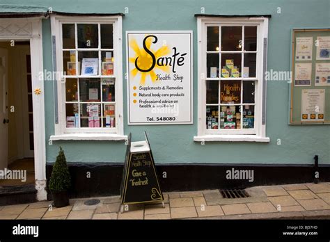 Sante Health Food Shop Trinity Street Colchester Essex Stock Photo Alamy