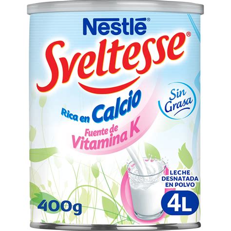 Leche Desnatada En Polvo Rica En Calcio Bote G Nestle Sveltesse