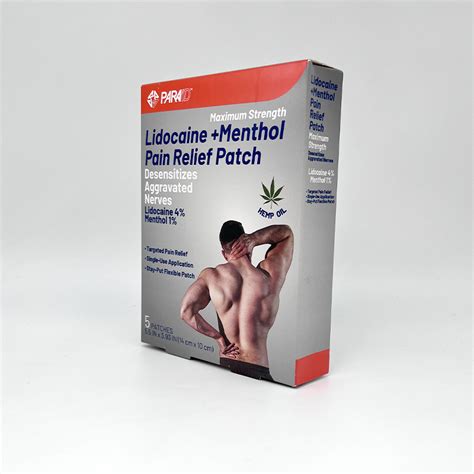 Clear Pain Relief Patch With Lidocaine And Menthol China Pain