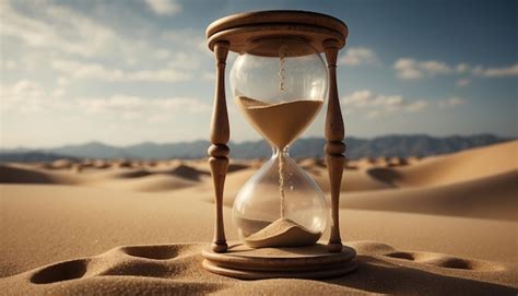 Premium Photo An Hourglass With Sand Running Out Ai Generated