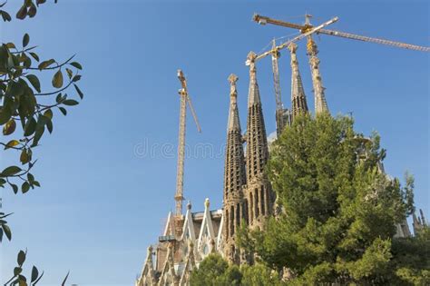 Narodzenie Jezusa Fasada Los Angeles Sagrada Familia Imponująco