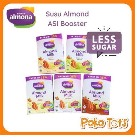 Jual Almona Almond Milk 140gr Susu Almon Ekstrak Daun Katuk Barefood