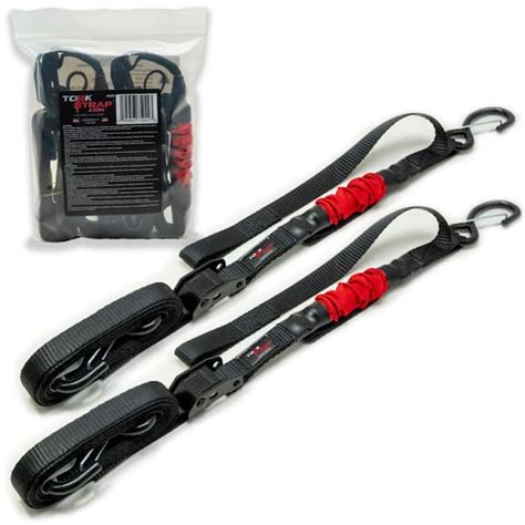 TORK STRAP .COM M500 14 ft. x 1 in. Spring Loaded Tie Down Straps (2-Pack) TS500-2P - The Home Depot