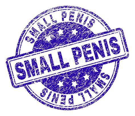 Scratched Textured Small Penis Stamp Seal Stock Vector Illustration