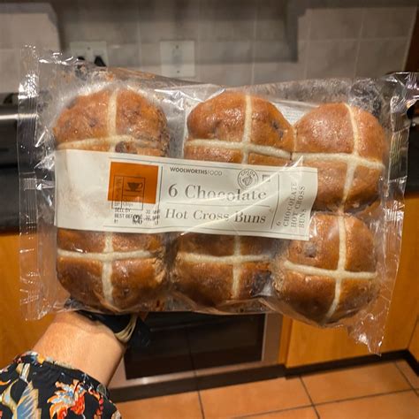 Woolworths Food 6 Chocolate Hot Cross Buns Reviews Abillion