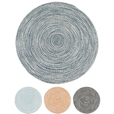 Colonial Mills Boatside Multicolor Tweed Round Indoor Outdoor