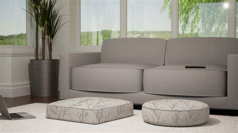 Laura Ashley Pussy Willow Natural Indoor Floor Cushion Sophie Marie Home