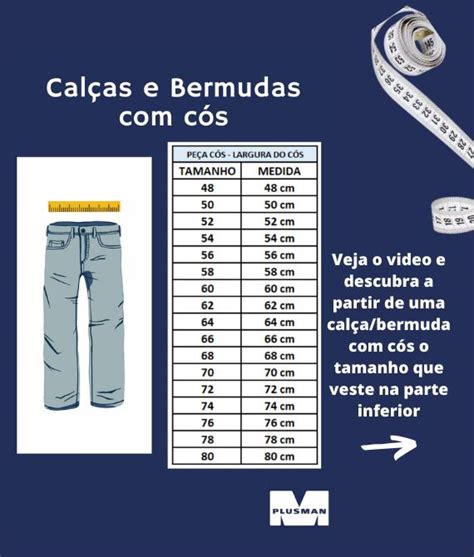 Topo 45 imagem tabela de tamanho de calça masculina br thptnganamst