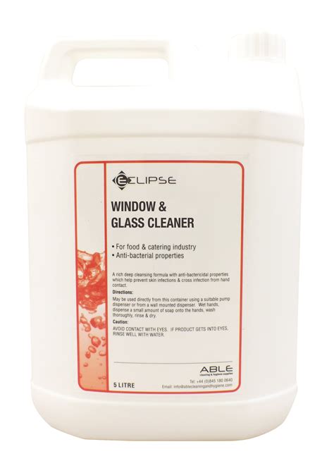 Eclipse Glass And Stainless Steel Cleaner Polish 5ltr