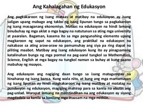 Kahalagahan Ng Edukasyon Philippin News Collections