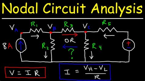 Node Voltage Method Circuit Analysis With Current Sources Youtube