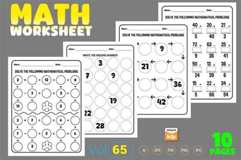 Boost Your Math Skills Worksheets Graphic by Self Graphics House ...
