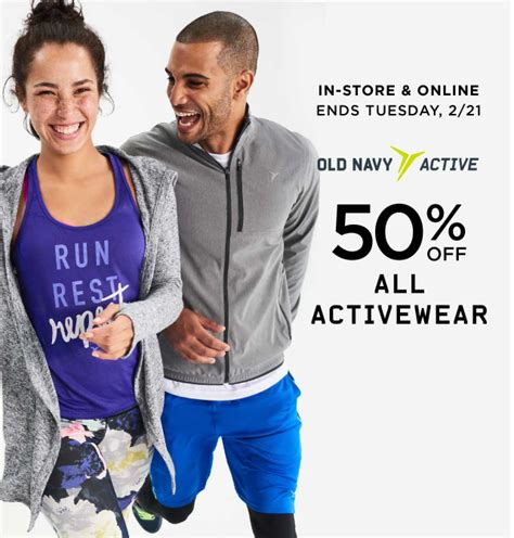 Old Navy - 50% Off Activewear Plus Free Shipping & 35% Off Coupon Code!