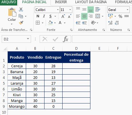 Porcentagem No Excel Como Calcular Excel Easy