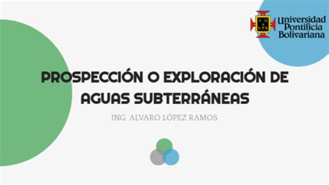 Exploracion De Aguas Subterraneas