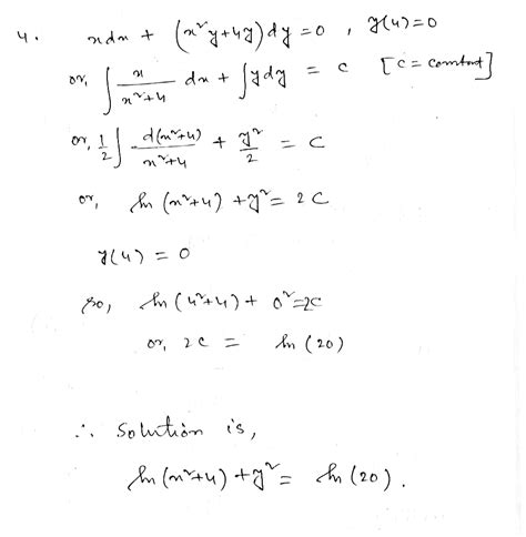 [solved] Solve The Following Differential Equations Select The