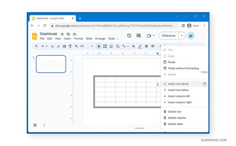 05 Add Rows And Columns Google Slides SlideModel