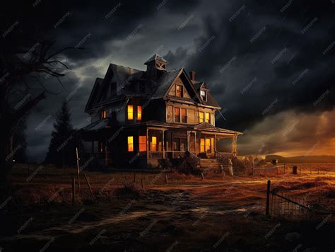 Premium AI Image | mysterious place with ruins