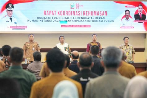 Pj Gubernur Sulsel Ingatkan Perkuat Peran Humas Dan Bangun Teamwork