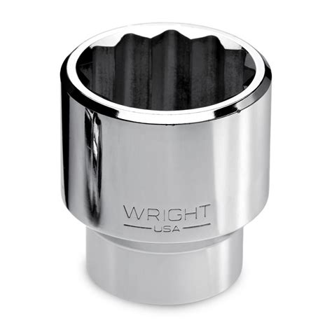 Wright Tool 6124 3 4 Drive Chrome Standard Socket 12 Point SAE 3 4