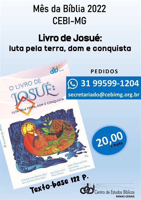 Livro de Josué no Mês da Bíblia de 2022 Por Frei Gilvander Site do