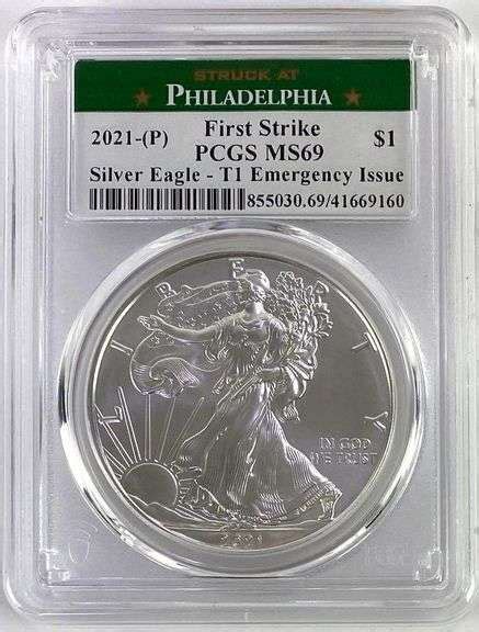 Struck At Philadelphia 2021 P First Strike American Silver Eagle Type 1