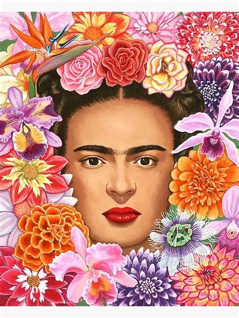 "Frida Kahlo Paintings Flowers" Poster for Sale by JaySierra | Redbubble