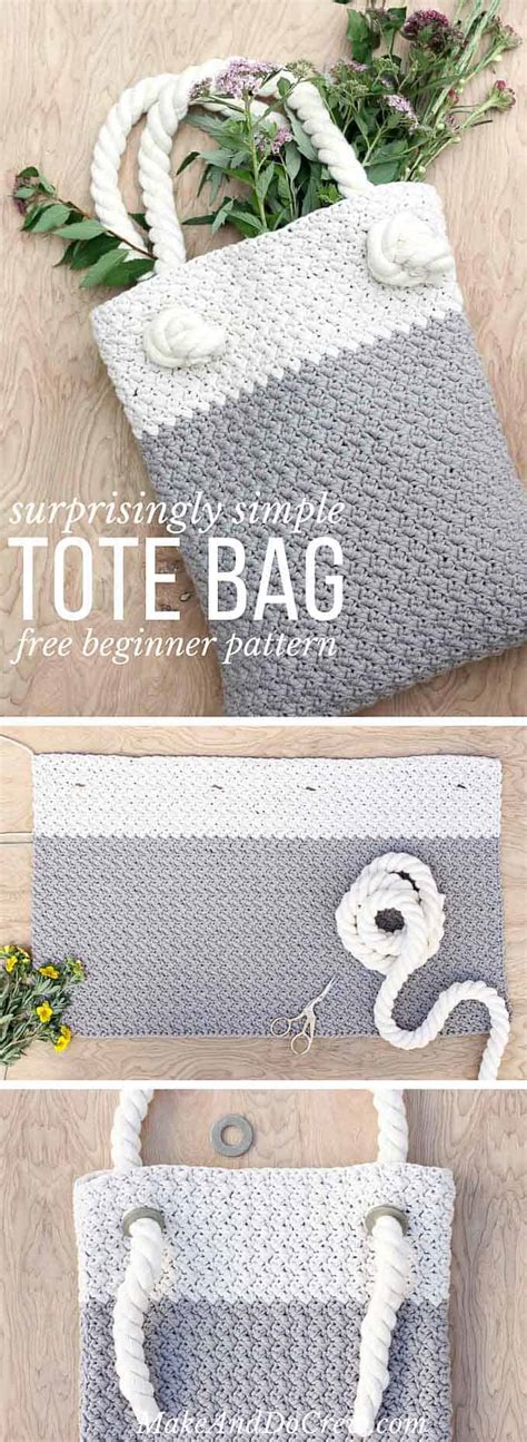 Easy Modern Free Crochet Bag Pattern For Beginners