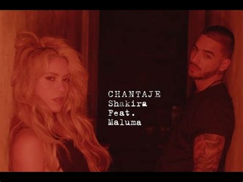 Chantaje By Shakira Ft Maluma Lyrics Video Colorful Lyrics Youtube