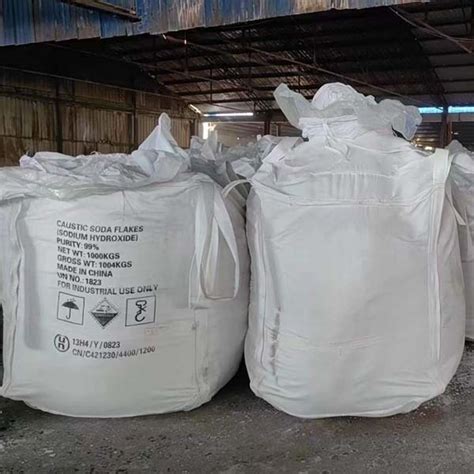 Caustic Soda Flakes 1000kgbag Sodium Hydroxide Solid Sunny
