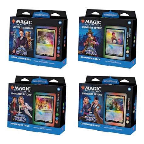 Magic The Gathering Doctor Who Commander Deck Bundle Includes All