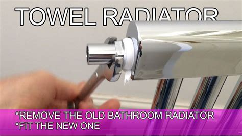 Leaking Bathroom Towel Radiator How To Diy Drain System Replace And