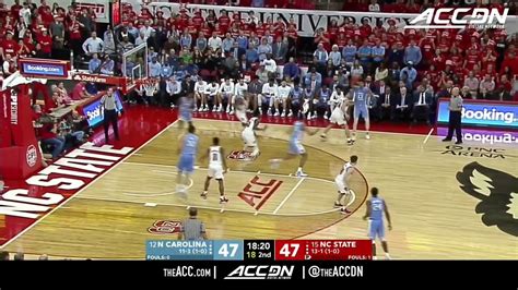 Unc Vs Nc State Basketball Highlights 2018 19 Video Dailymotion