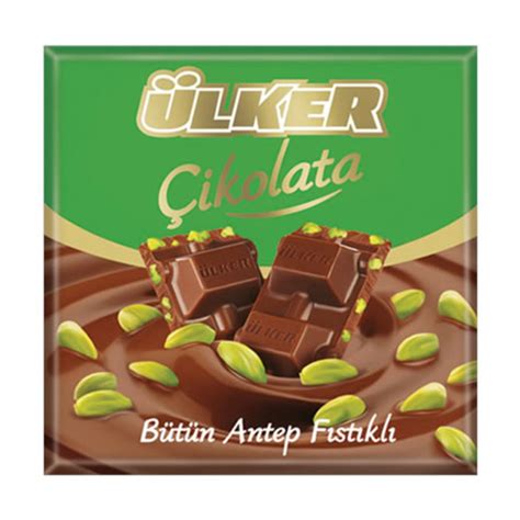 Ülker Pistachio Chocolate Square Çikolata Fıstıklı Kare 70g