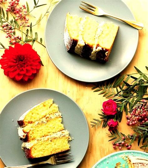 Orange Almond Cake W Poppy Seed Cream Cheese Frosting The Sugar Hit Spooning Recipes