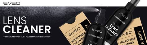 Eveo Eyeglass Cleaner Spray With Microfiber Cloth Glasses Cleaning