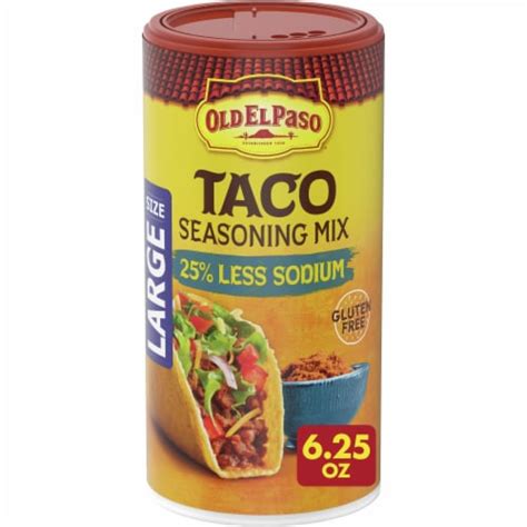 Old El Paso Large Size Less Sodium Taco Seasoning Oz Kroger