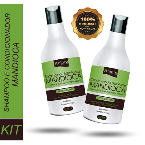 Kit Mandioca Shampoo E Condicionador Ml Anjore Hidrata O