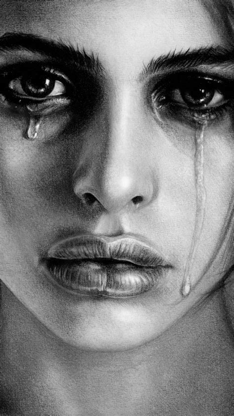 Sad Woman Crying Painting At PaintingValley Women Weeping HD Phone