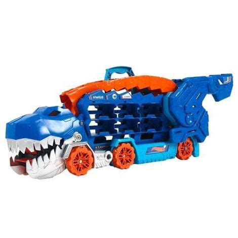 Hot Wheels Lets Race Netflix Camion City Transporteur T Rex Qui Se