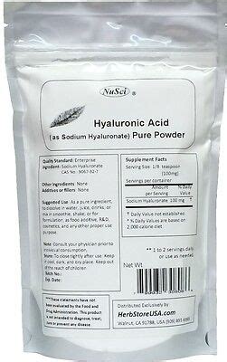 Pure Hyaluronic Acid Powder Ha Sodium Hyaluronate G Oz Anti