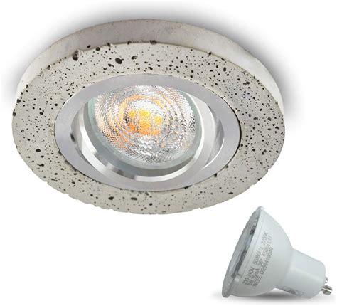 JVS Spot LED encastrable à intensité variable 6 W Culot GU10 Blanc