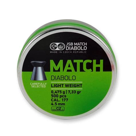 Jsb Diabolo Match Light Weight Mm Schreckschuss Airsoft Softair