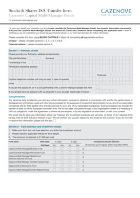 Fillable Online Stocks Shares ISA Transfer Form Fax Email Print