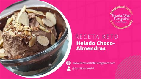 Helado Keto De Choco Almendras Sabe A Brownie Receta De Postre Sin