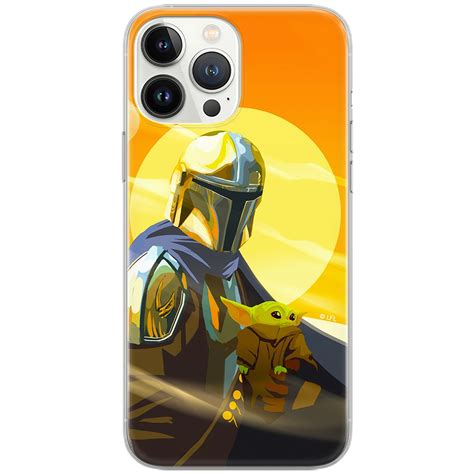 Etui Star Wars dedykowane do Iphone 13 PRO MAX wzór Baby Yoda 020