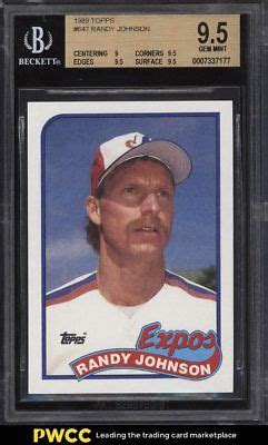 Randy Johnson Rookie Card Upper Deck Rona Ritchie