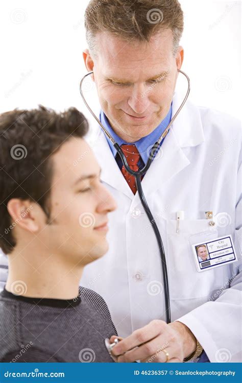 Doctors Listening To Heartbeat Stock Image Image Of Health Lungs 46236357